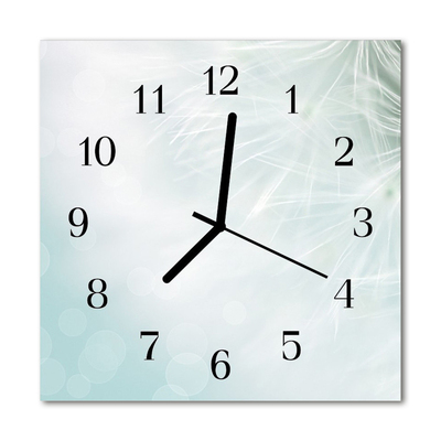 Glass Kitchen Clock Abstract abstract art blue