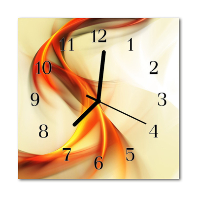 Glass Kitchen Clock Abstract abstract art multi-coloured