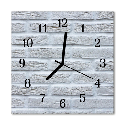 Glass Wall Clock Clinker architecture white