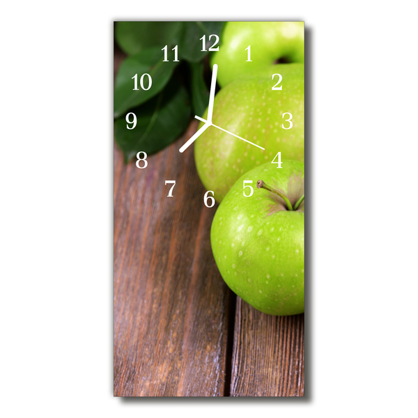Glass Kitchen Clock Apple table