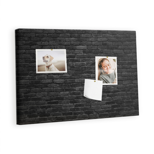 Pin board Dark brick wall