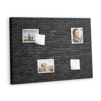 Pin board Dark brick wall
