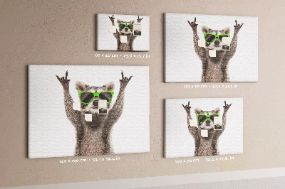 Pin board Raccoon in glasses