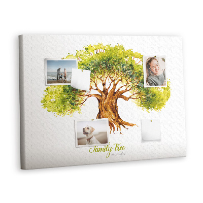 Pin board Family tree
