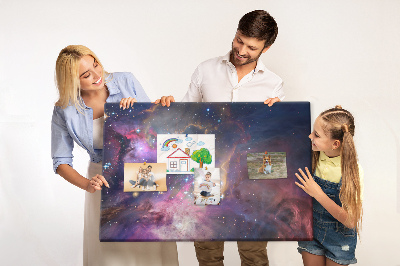 Decorative corkboard Cosmos galaxy