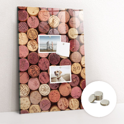 Kitchen magnetic board Wine corks