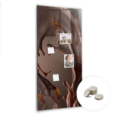 Kitchen magnetic board Chocolate milk