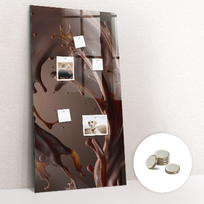 Kitchen magnetic board Chocolate milk