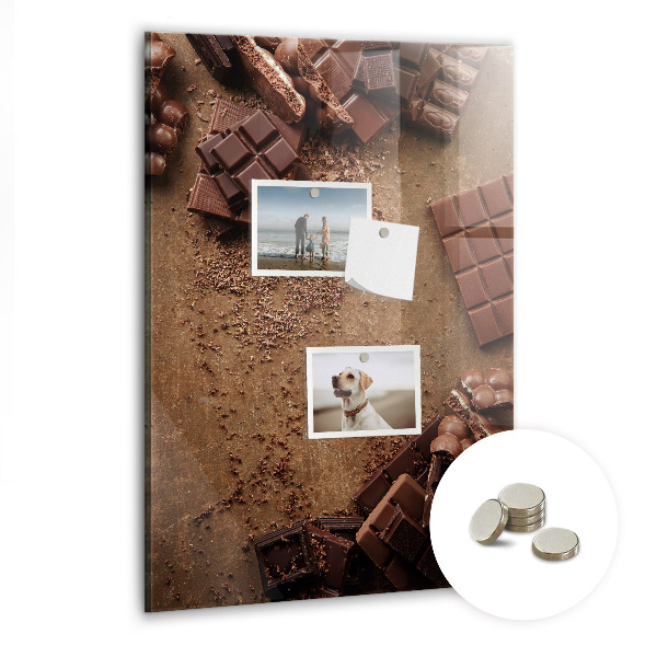 Kitchen magnetic board Chocolate bars