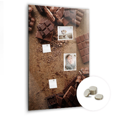 Kitchen magnetic board Chocolate bars