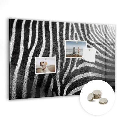 Magnetic board for kids Zebra pattern