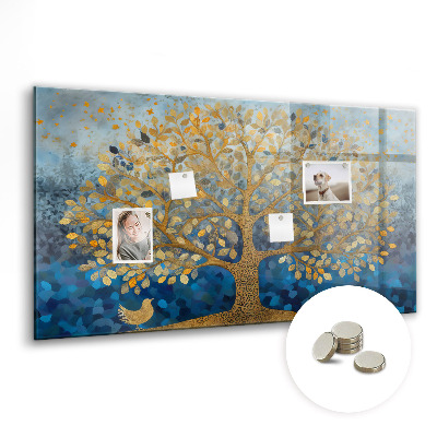 Magnetic notice board Abstract tree