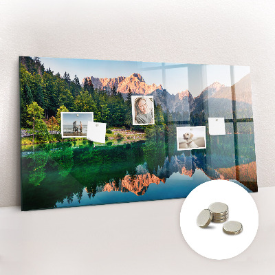 Decorative magnetic board Lake landscape