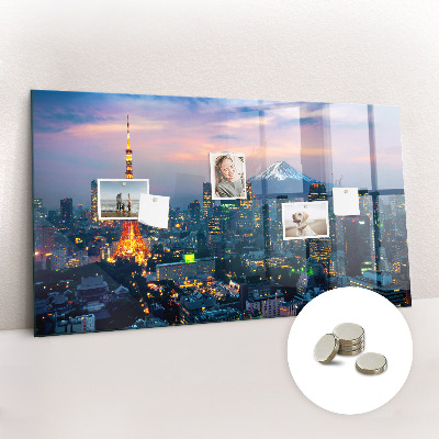 Decorative magnetic board City at night