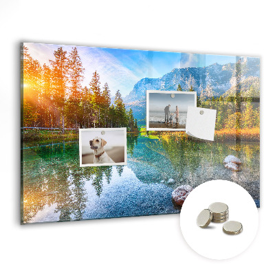 Decorative magnetic board Mountain Landscape River