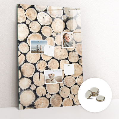 Magnetic memo board for kitchen Tree stumps