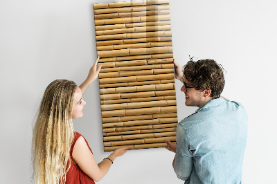 Magnetic board for wall Bamboo
