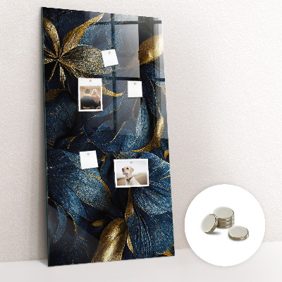 Magnetic board for wall Dark floral