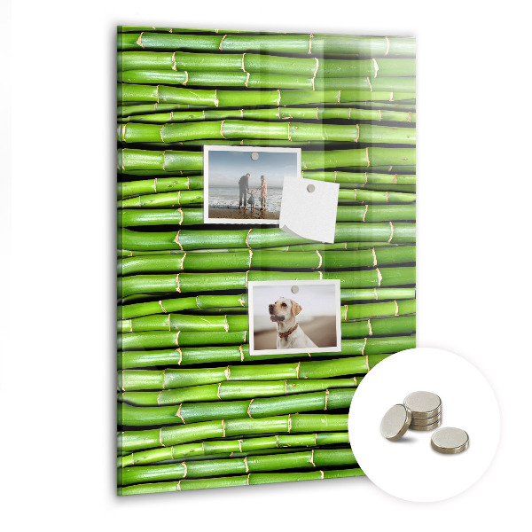 Magnetic board for wall Bamboo wall