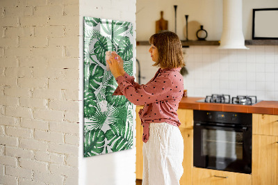 Magnetic board for wall Monster leaves plant