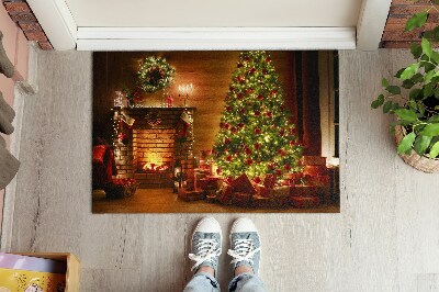 Door mat Christmas tree