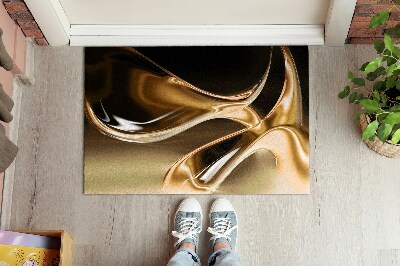 Door mat indoor Gold abstraction