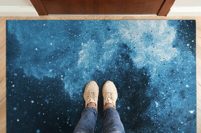 Door mat indoor Blue abstraction