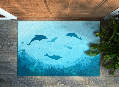 Washable door mat Dolphins