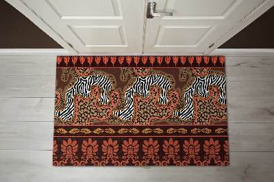 Door mat indoor Africa animals abstraction