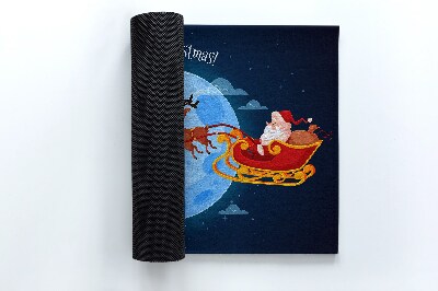 Doormat Santa's Christmas Sleigh