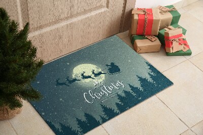 Doormat Santa's sleigh