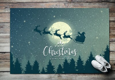Doormat Santa's sleigh