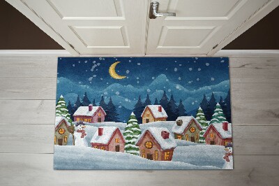 Door mat Christmas winter