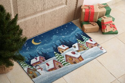 Door mat Christmas winter