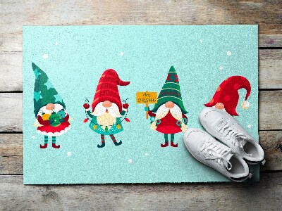 Door mat Christmas dwarfs