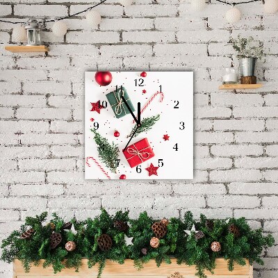 Glass Kitchen Clock Square Christmas Christmas Gift Confectionery