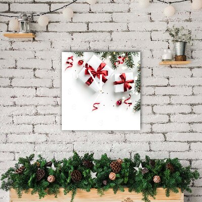 Glass Wall Clock Square Holy Christmas Gifts Twigs